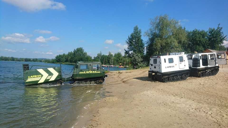 Wynajem Terenowe wozidlo Bv206 ratrak hds gąsienice HDS KIPER amfibia