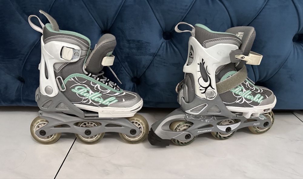 дитячі роліки rollerblade, регулються з 17,5 см до 20,5 см