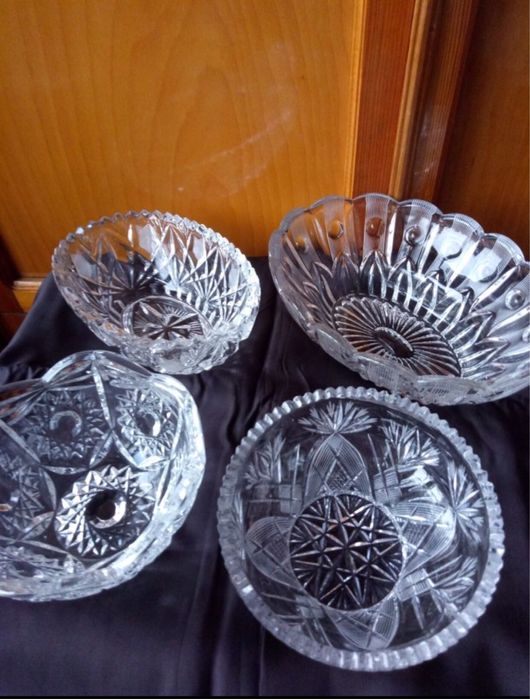 Советский качественный хрусталь вазы/ладья/салатница дешево