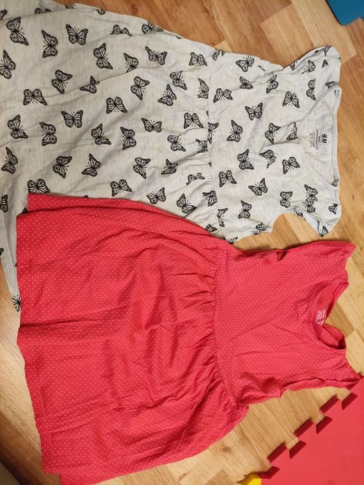 Sukienka sukieneczka 110 H&M 2 szt