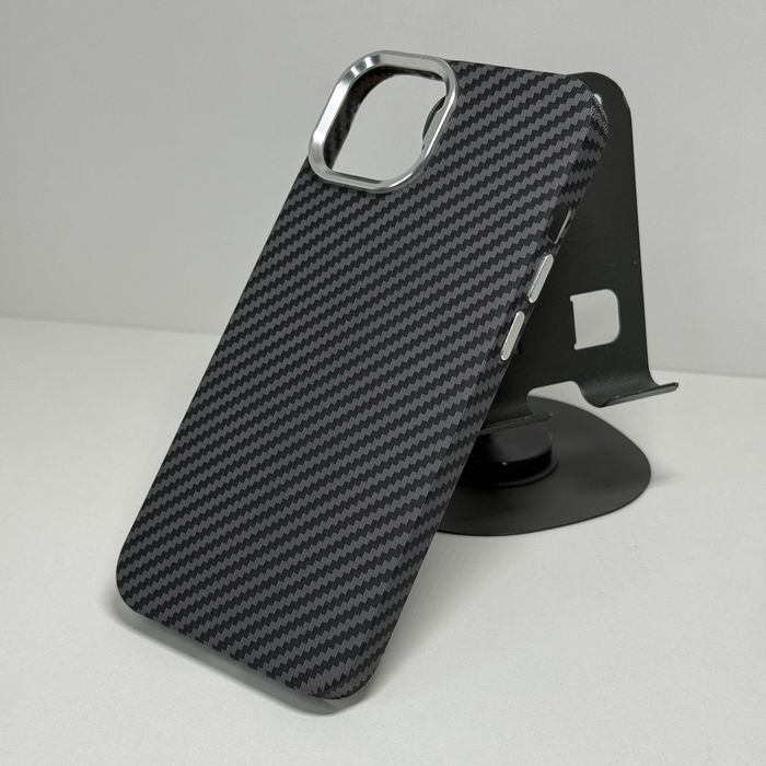 Чохол iphone 13/ 14 карбоновий з MagSafe. Чехол айфон 13/ 14 carbon