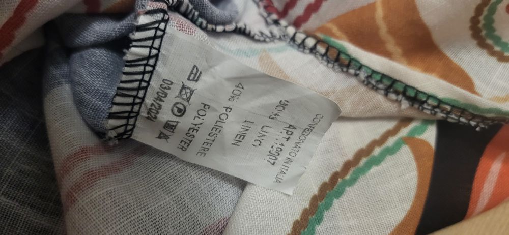 Koszula len folk, boho, hippie, Lniana koszula folk