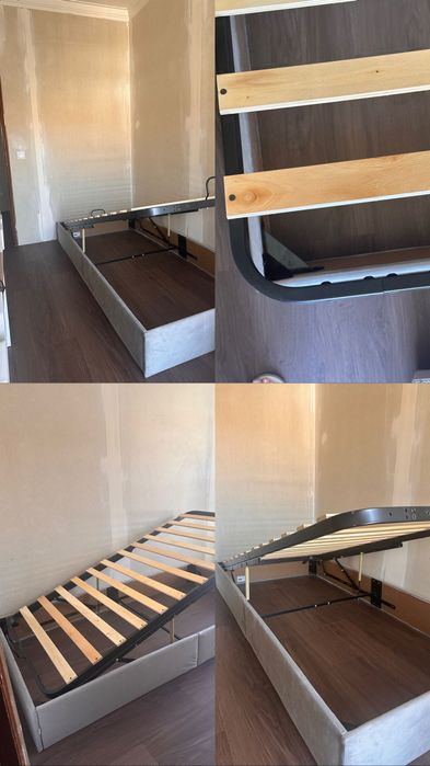 Estrutura de cama com arrumação individual