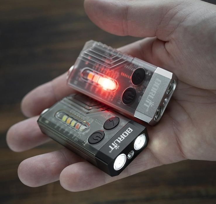 BORUIT V10 V3 1000лм з магнітом УФ 365нм міні-ліхтарик-брелок