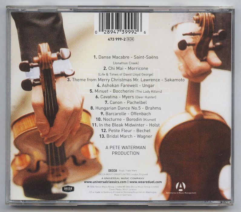 DUEL: Morricone, Pachelbel, Boccherini, Myers, Sakamoto, Bechet...