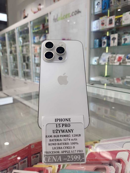 Iphone 15 Pro 128GB Bat 100% Telakces Felicity *Raty 0%