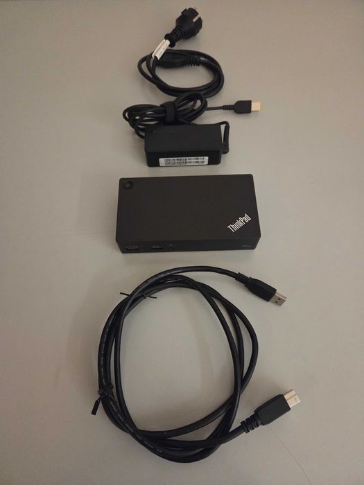 Dock Station Lenovo ThinkPad USB 3.0 Pro (Set Completo)