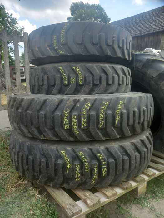 Koła Wąskie FENDT Tył-12.4R32 Przód-275/80R20  4-szt opony 70%Bieznik