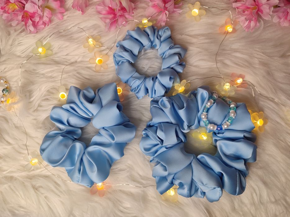 Scrunchie do włosów Maxi Baby Blue