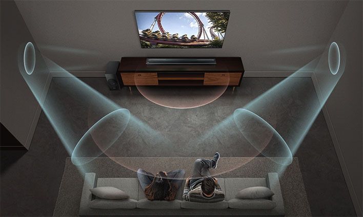 Soundbar Samsung HW-N650 plus subwoofer. 360w Przestrzenny dzwiek.