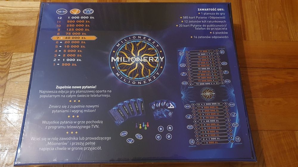 Milionerzy gra planszowa nowe pytania TVN