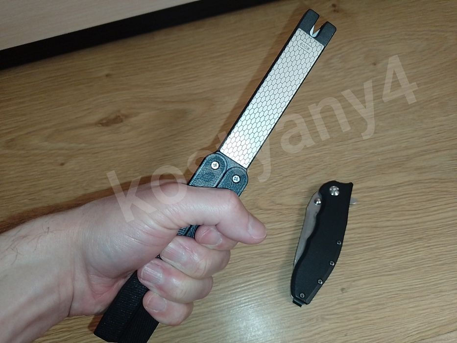 Точилка для ножей складная 400/600/1000 grit (алмаз + керамика)