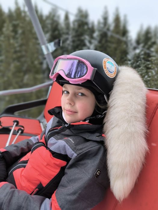 Окуляри лижні або сноуборд дитячі рожеві