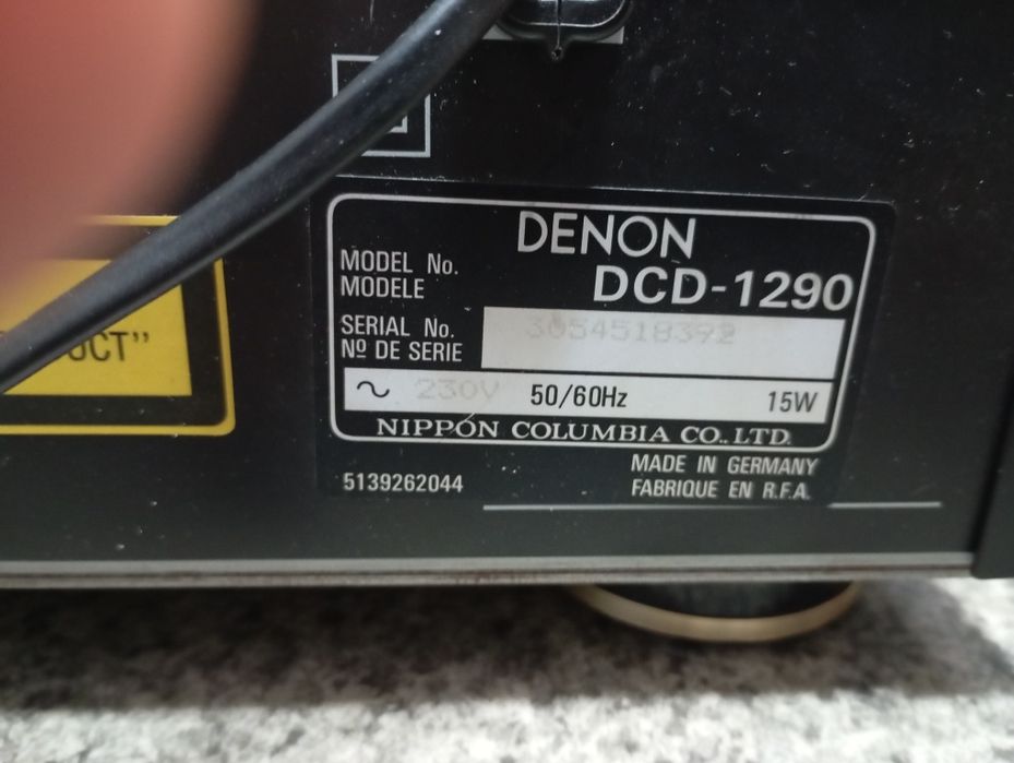 Винтажный Hi-Fi CD-проигрыватель Denon DCD-1290