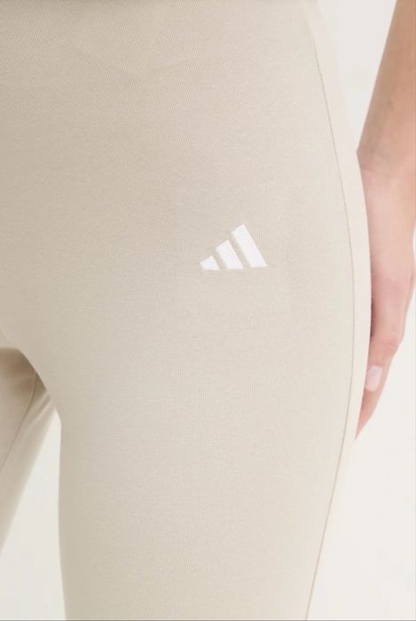 Легінси штани спортивні Adidas Essentials Small Logo JD3072 Бежевий Flare Fit