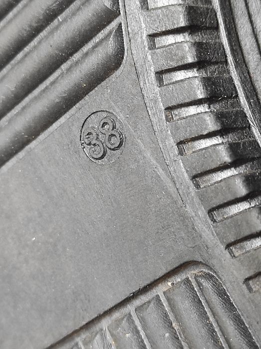 Czarne wzorzyste trampki sneakersy damskie nr 38