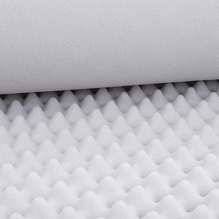 Panel akustyczny ścienny mata wygłuszająca Bitmat jasnoszara fala 4 cm