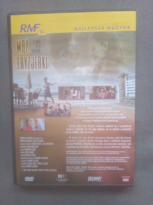 Mąż fryzjerki Anna Galiena Jean Rochefort DVD