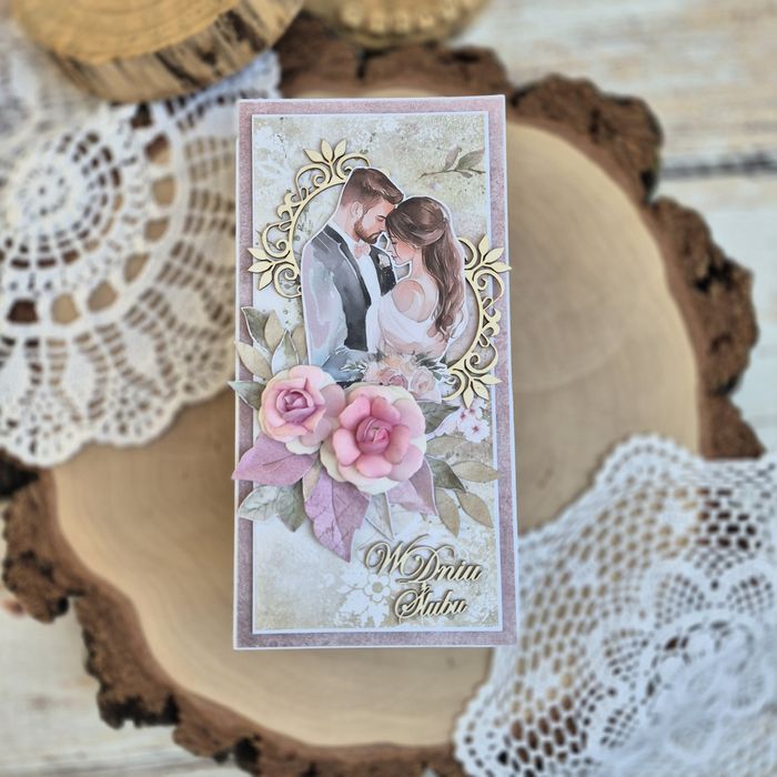 Kartka ślubna romantyczna