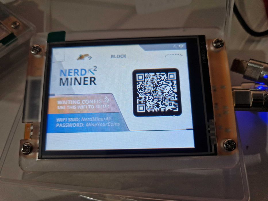 Asic bitcoin NerdMiner v2  лотерея майнер біткоін 412 KH Nerd Miner