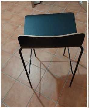 Cadeira de escritório nº 4 - Banqueta DAUPHIN FIORE FI 7596 Preto