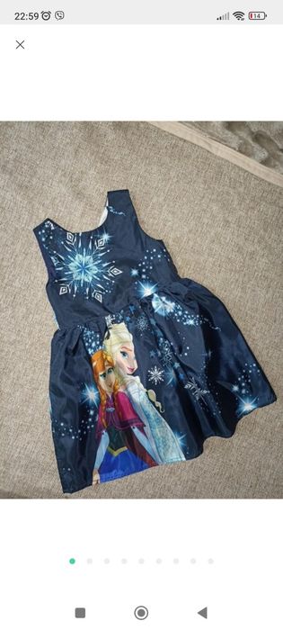 Святкова сукня ельза, анна, холодне серце, дісней, h&m, 2-3 роки