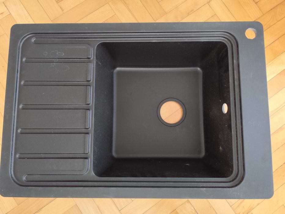 Zlewozmywak granitowy Romesco 1-komorowy z ociekaczem