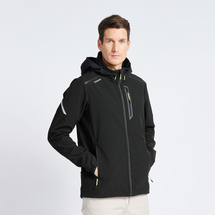 Casaco Softshell Corta-Vento de Vela Homem Sailing 500 Preto
