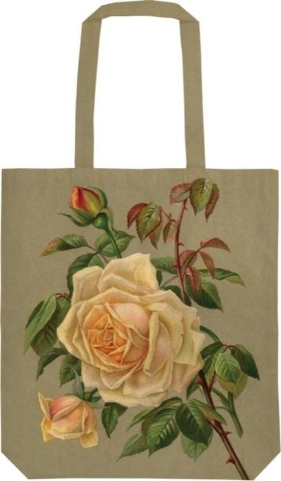Torba bawełniana STBAG 80 Żółte róże Szoperka oprawa: folia