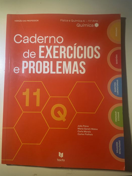 caderno de exercicios e problemas de quimica 11 ano