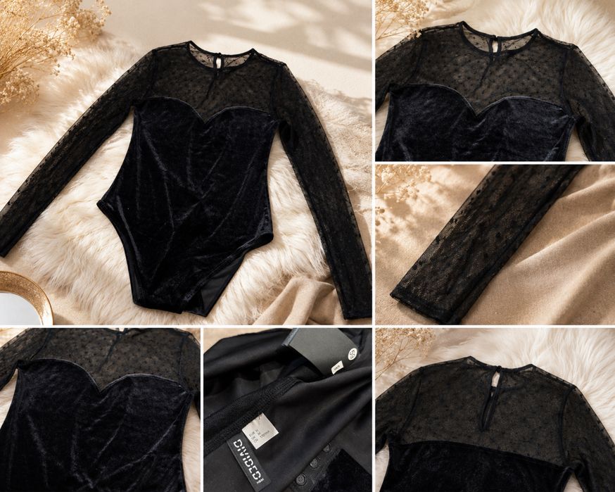 Czarne body H&M rozmiar M