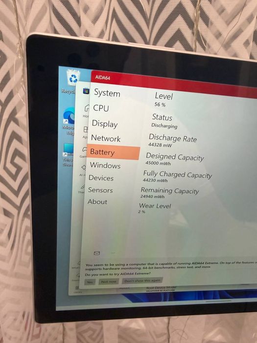 Microsoft Surface 5 pro 1807 4/128gb как новый