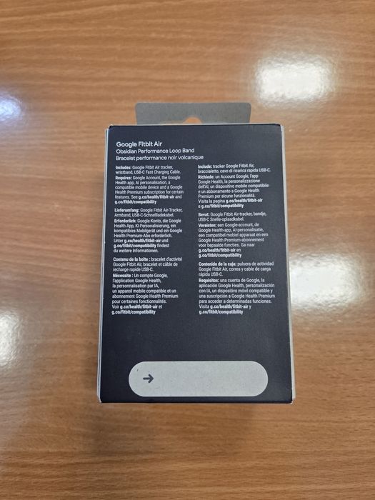 Google Fitbit Air Obsidiana Nova