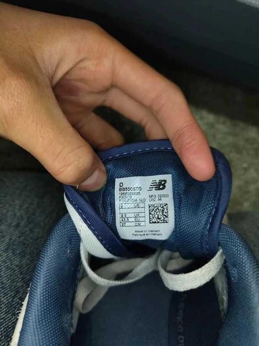 Ténis New Balance 550 Navy Tamanho 42.5 com caixa