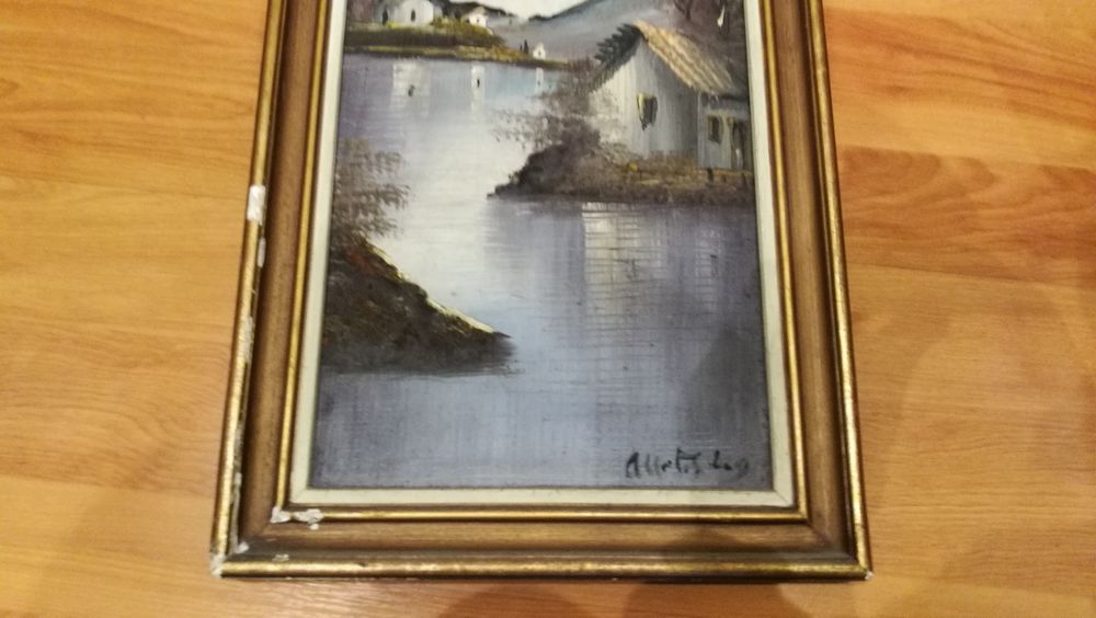 Quadro antigo pintado á mão424395384575109125