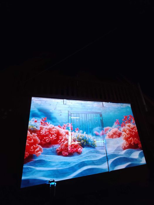 6000ansi PHILIPS PT-D5700 HDMI projektor WYSOKIEJ JASNOŚCI kino plener