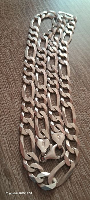OKAZJA!!!Srebrny Męski Łańcuszek srebro próba 925
