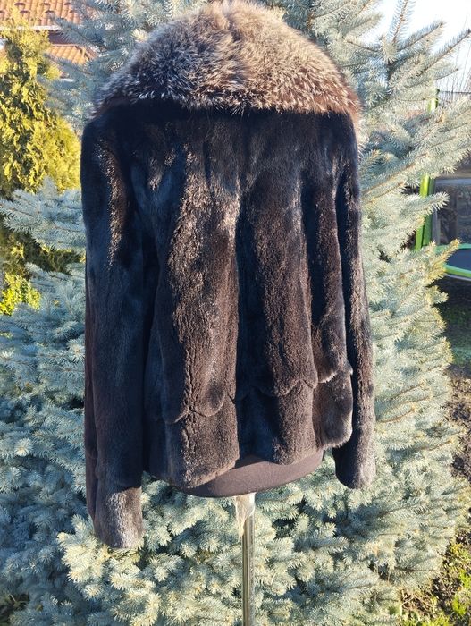 Р. 44-46-48 ог 108 Шикарна норкова шуба з чорнобуркою автоледі