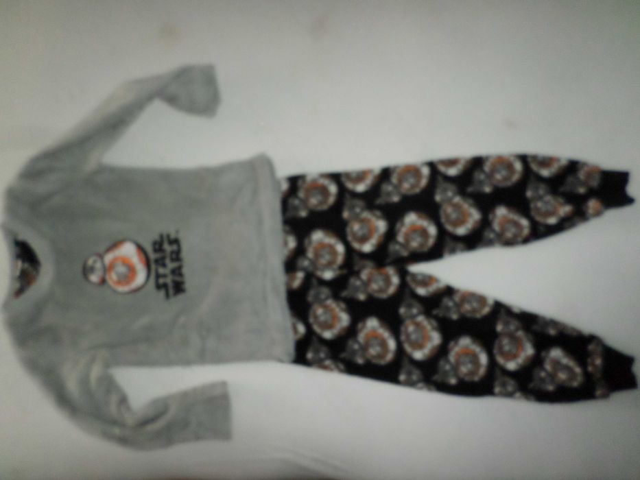 polarowy pluszowy dres srar wars piżama 110