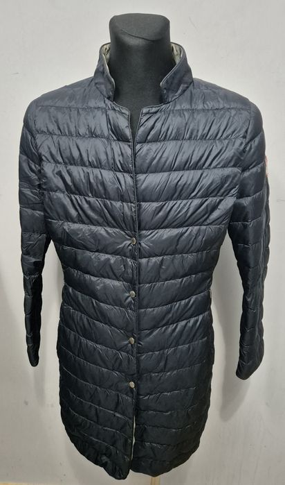 JAN MAYEN MOORER ITALY roz L damski plaszcz puchowy made in italy down