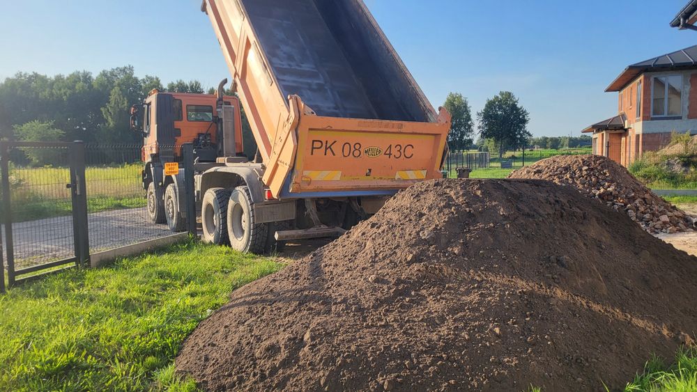 Ziemia/piasek/beton/kruszywa/transport