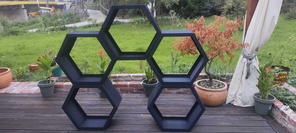 stojak na drewno handmade stalowy