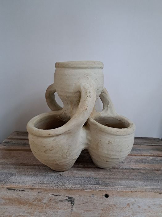 Donica ceramiczna terakota poczwórna