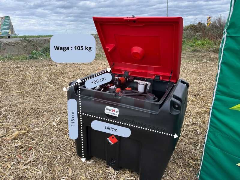Zbiornik MOBILNY 980 litrów do paliwa ON transportowy dostawa