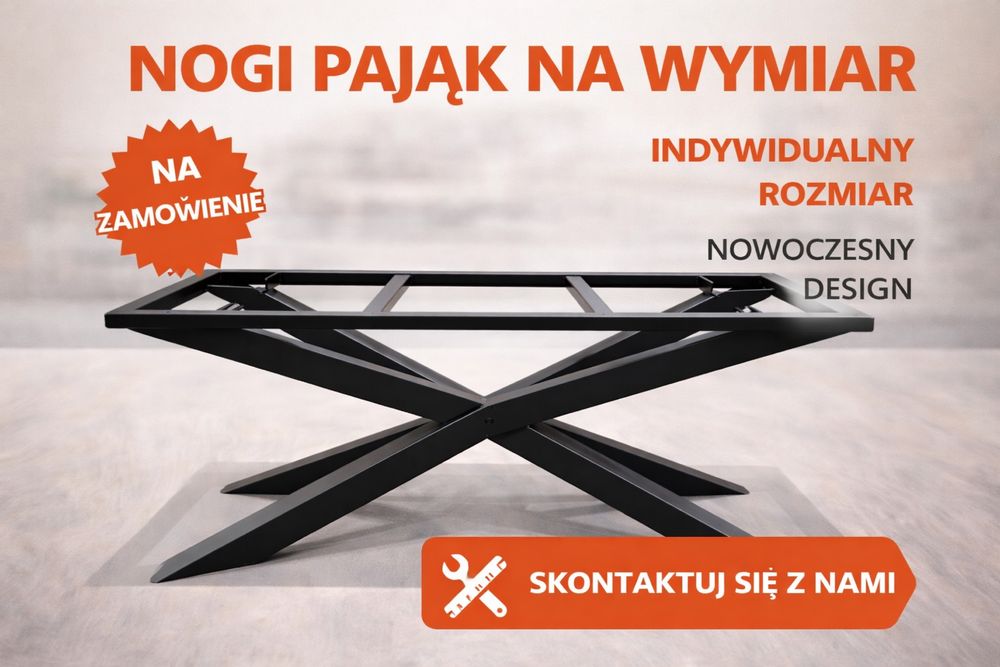 Nogi Pająk malowane proszkowo
