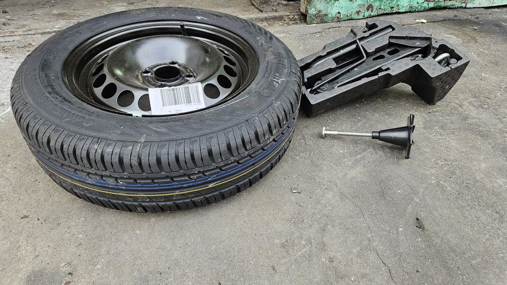 Nowe koło zapasowe dojazdowe wkład lewarek zestaw opel corsa d e 4x100