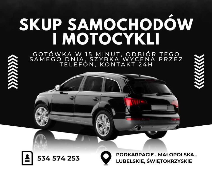 Skup samochodow aut i motocykli w 15 min, uczciwe wyceny zapraszamy