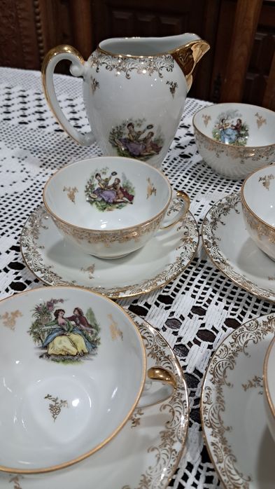 Serviço de chá antigo