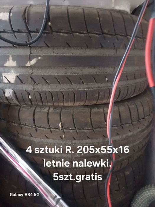 Opony letnie nalewki 205x55x16, dojazdówka R16, do przyczepki R13