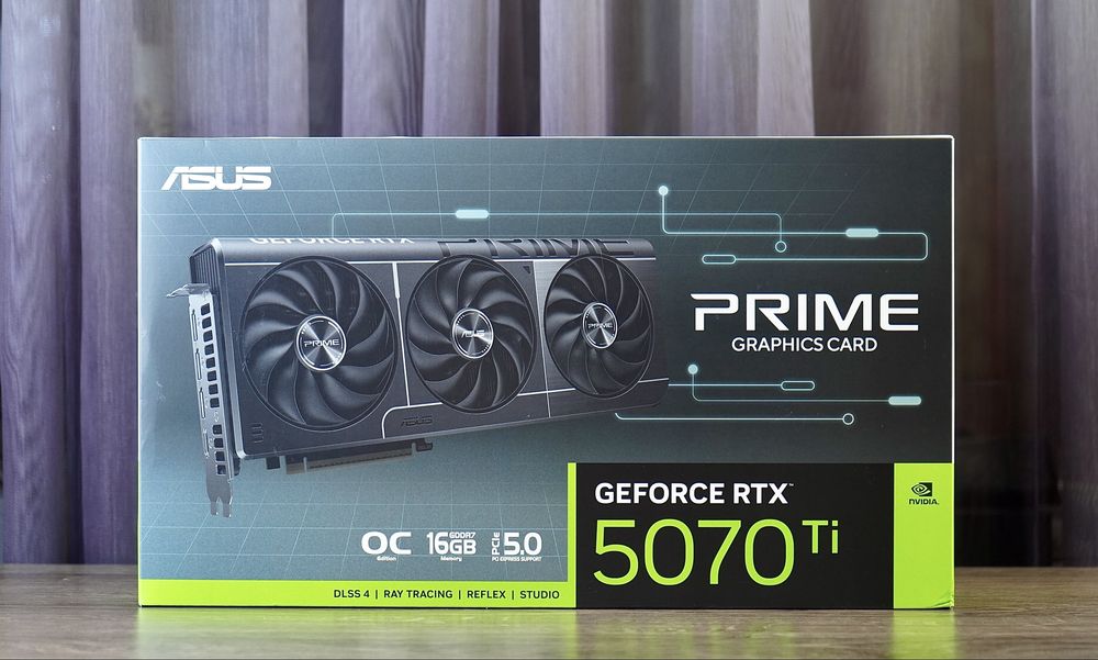 Видеокарта ASUS PRIME GeForce RTX 5070 ti OC Edition 16GB 1 шт. NEW!